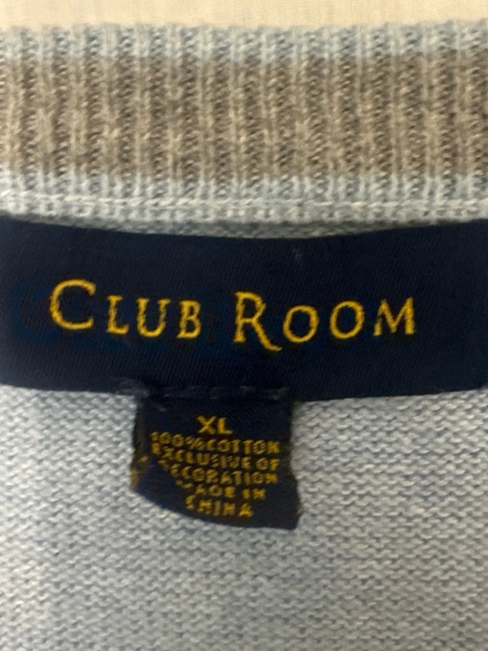 Club room Men’s Light Blue V-Neck Men's Sweater